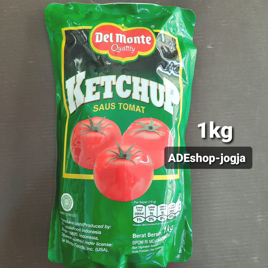 

saus saos tomat delmonte refill 1 kg 1kg tomato sauce ketchup