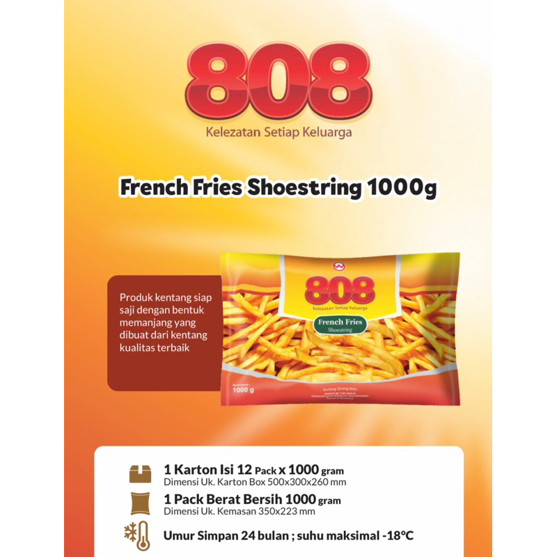 

Frenchfries Shoestring / Kentang 808