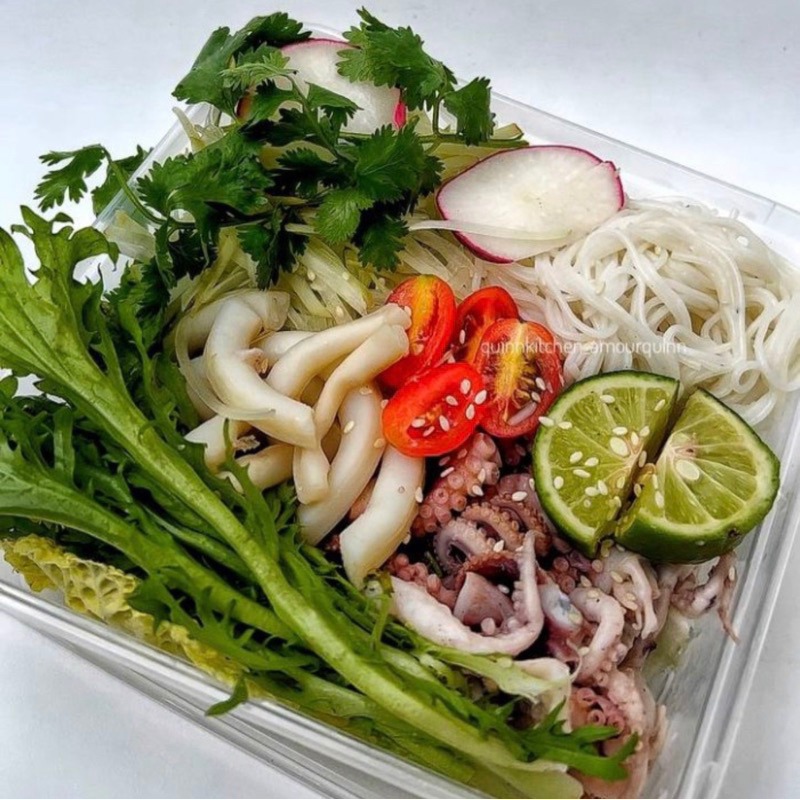 

Gurita Cumi mangga/pepaya salad thailand quinnkitchen