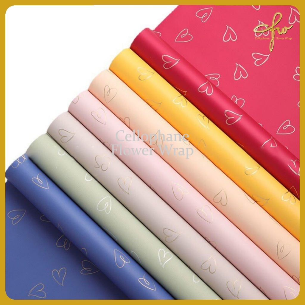 

Kertas Buket Heart Cellophane Flower Wraping