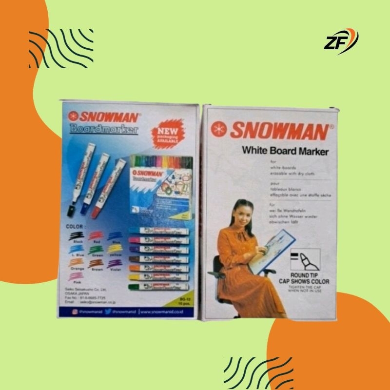 

Spidol Snowman White Board Marker BG-12