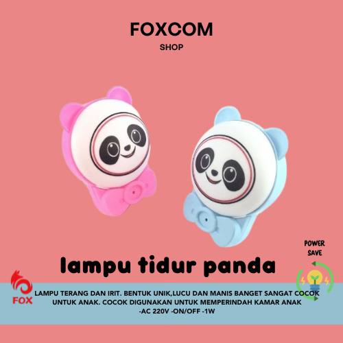 lampu tidur panda/lampu tidur/lampu tidur lucu/lampu tidur hemat