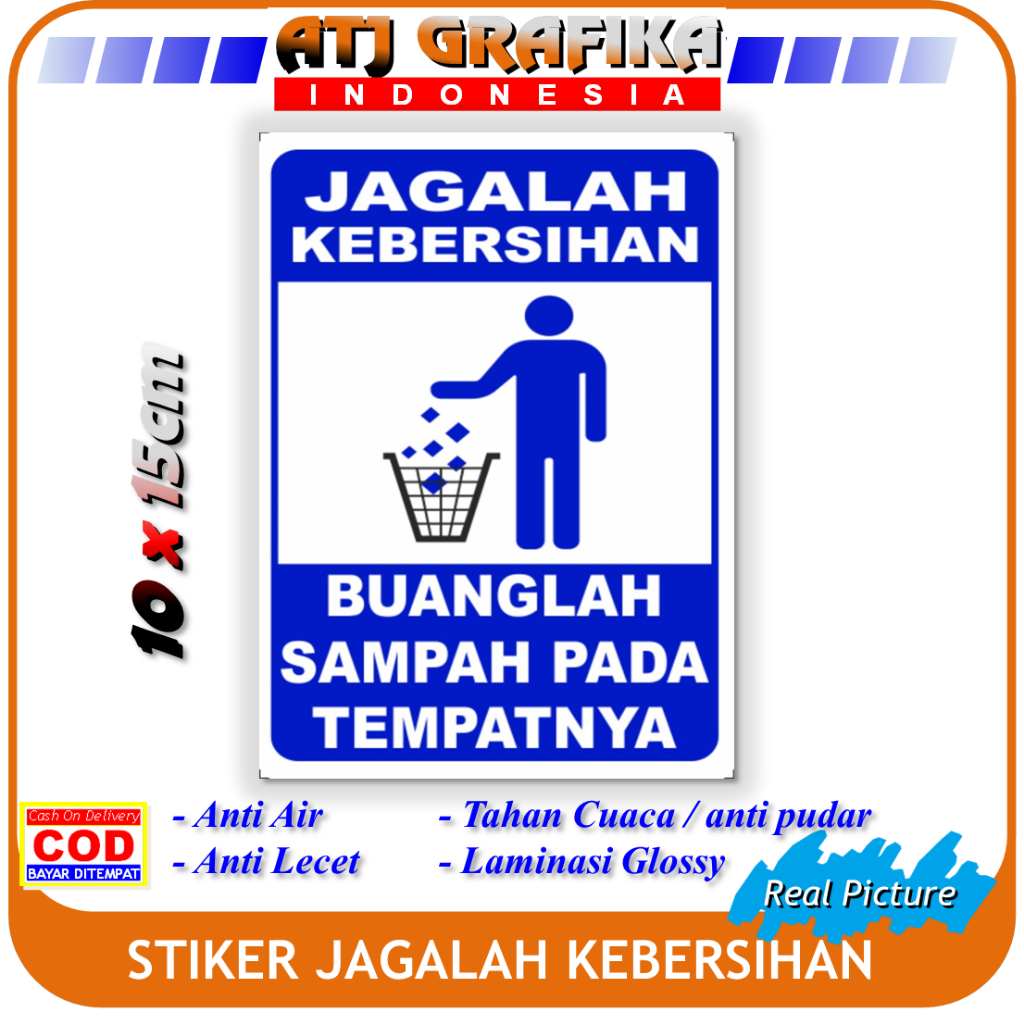 

Stiker label jagalah kebersihan kotak sticker kebersihan lingkungan anti buang sampah sembarangan