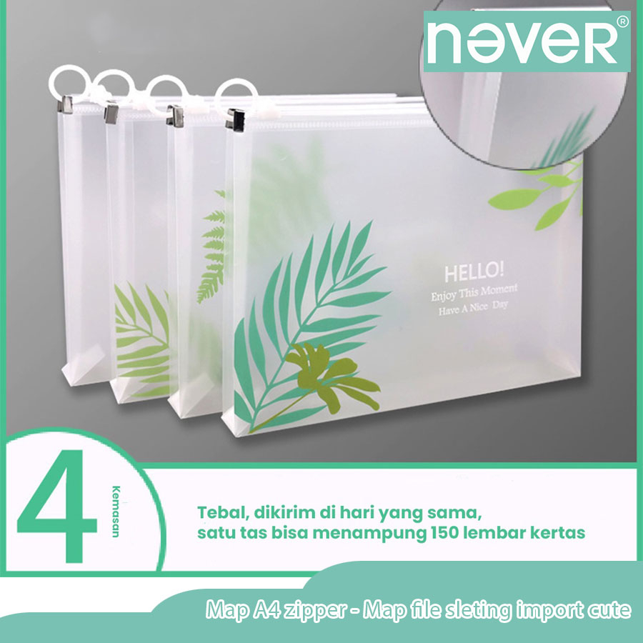 

Map A4 Zipper / Map File Sleting Import Cute / Folder Dokumen