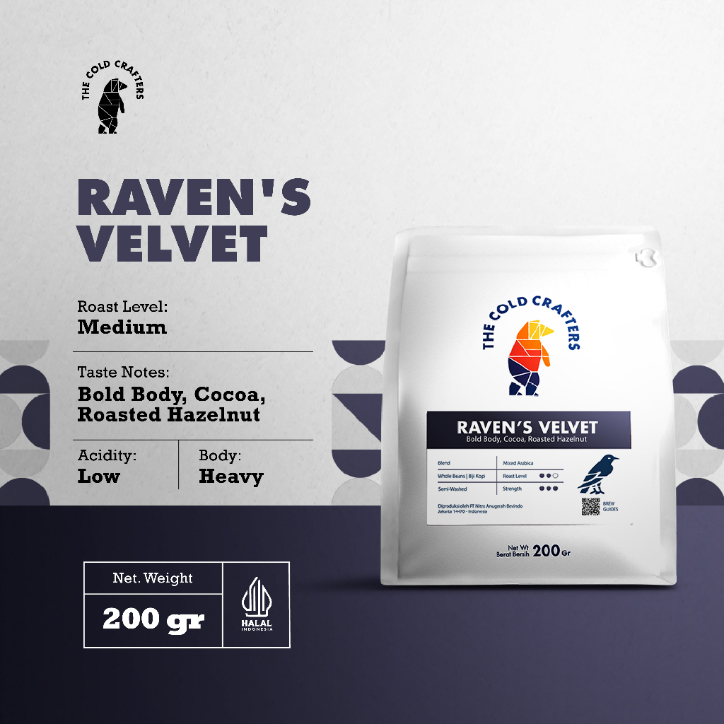 

Raven's Velvet Espresso Blend Arabica Mix Coffee Arabika Biji Kopi