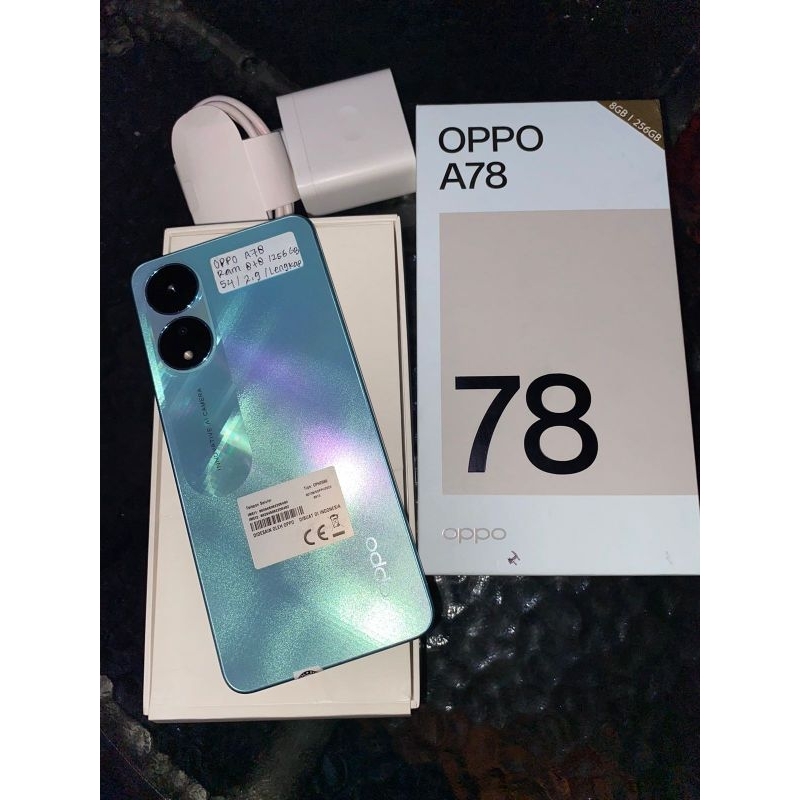 OPPO A78 RAM 8+8/256 GB