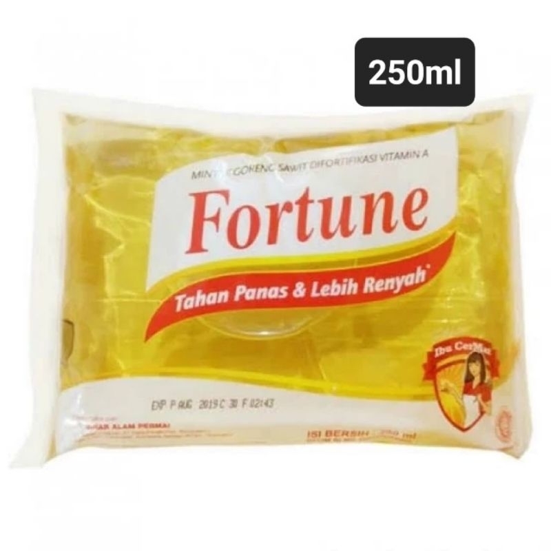 

Minyak Goreng Fortune Kemasan Bantal 250ml 250 ml