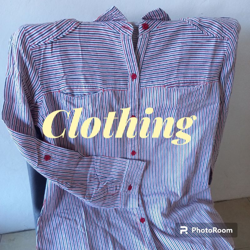 Kemeja wanita Dust motif garis-garis