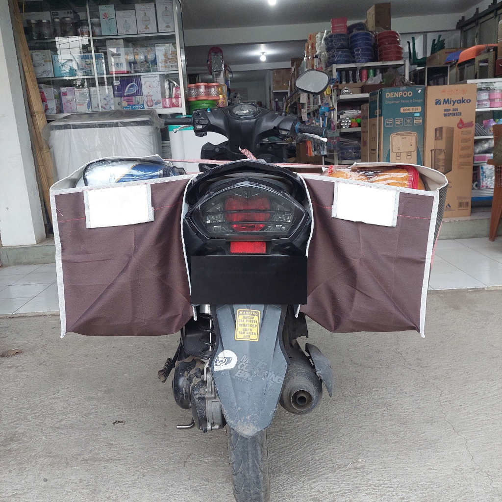 Tas Barang tas belanja motor tas kurir tas samping motor berbagai ukuran box motor