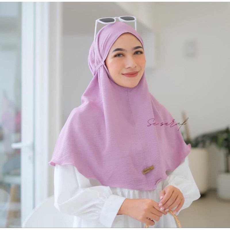 Jilbab Mariyam Crincle Airflow Premium/Bergo Crincle/Mariyam Crincle Airflow
