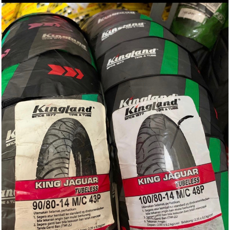 Ban kingland king jaguar tubeless ring 14 ( 90/80 100/80 110/80 ) 1ban