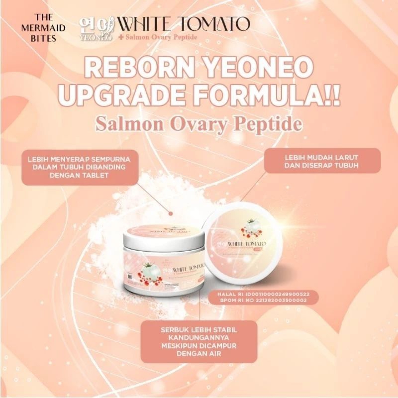 THE MERMAID BITES YEON EO ENRICHED WITH DNA SALMOM & WHITH TOMATO