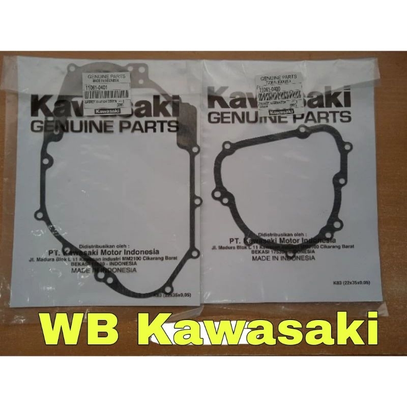 PAKING PACKING BAK MESIN KANAN KIRI KLX 150 BF Original