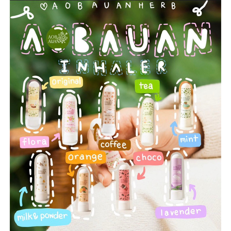 INHALER AOBAUAN WANGI BAYI LAVENDER CHOCOLATE KOPI TEH