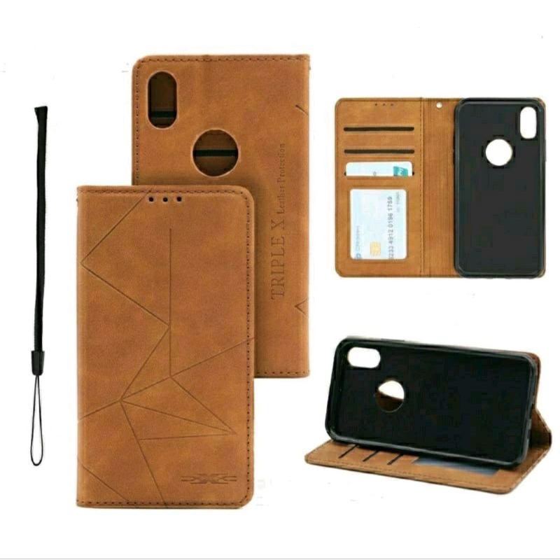 SAMSUNG M21 M31 M23 5G M32 M33 5G M51 M52 5G M53 5G M62 Flip Cover Kulit Magnet Triple X Case Dompet