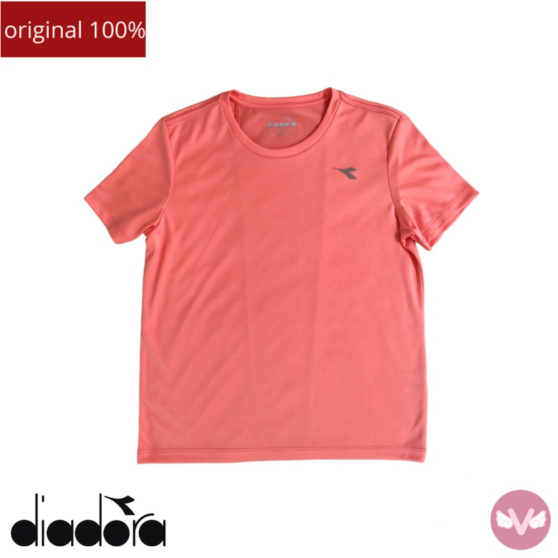 Diadora sport baju Olahraga Wanita Peach Baju Diadora Wanita Baju Diadora Original Baju Kaos Wanita 