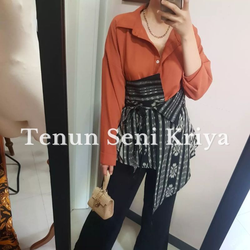 obi tenun etnik terbaru - obi terbaru - baju tenun wanita