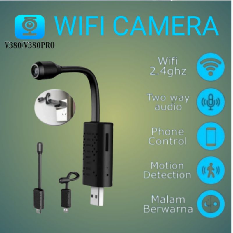 Smart Mini IP Camera Wifi USB -  Camera USB V 380 Pro