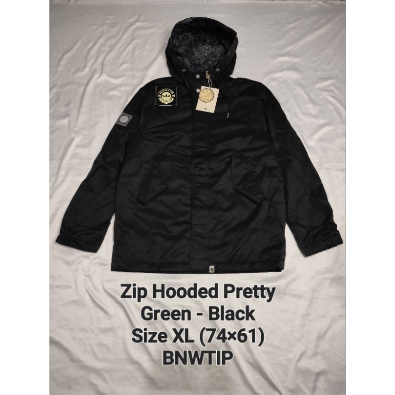 Zip Hooded Pretty Green