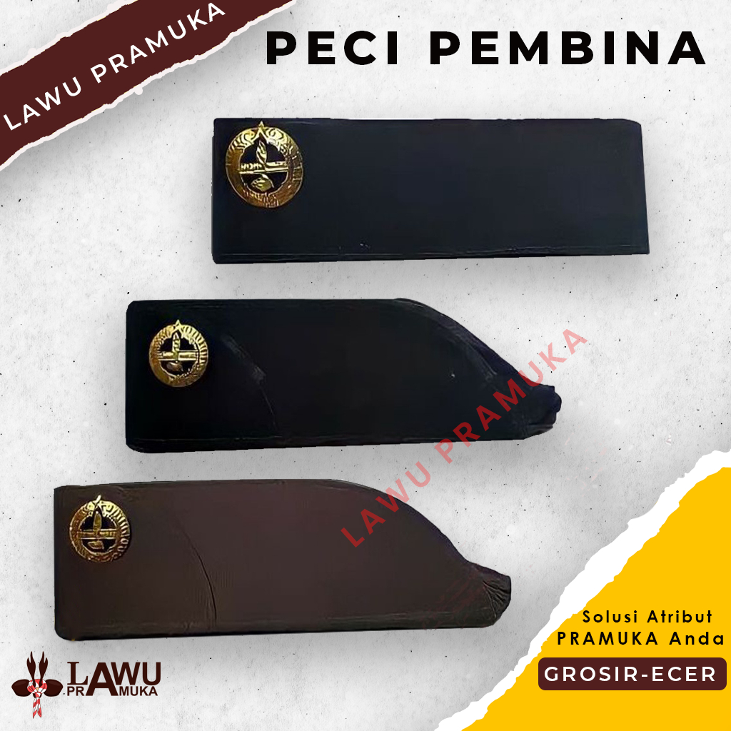 Peci Pembina Pramuka Putra Putri - Topi Pramuka