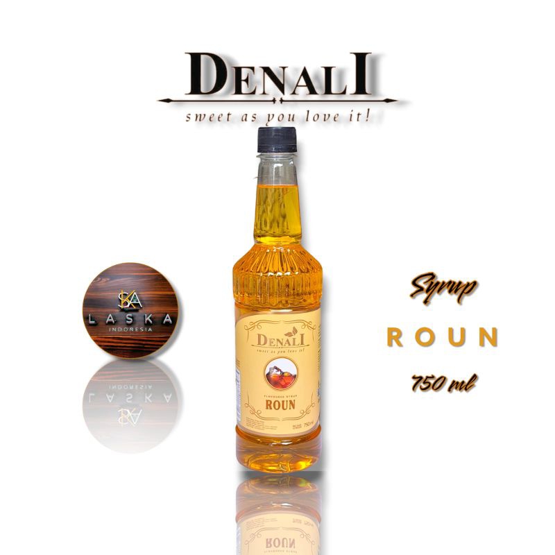 

Denali Roun Syrup 750 ml - Sirup Roun Merk Denali - Denali Sirup Rasa Roun