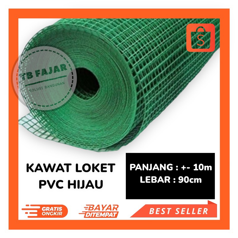 Kawat Loket PVC Hijau