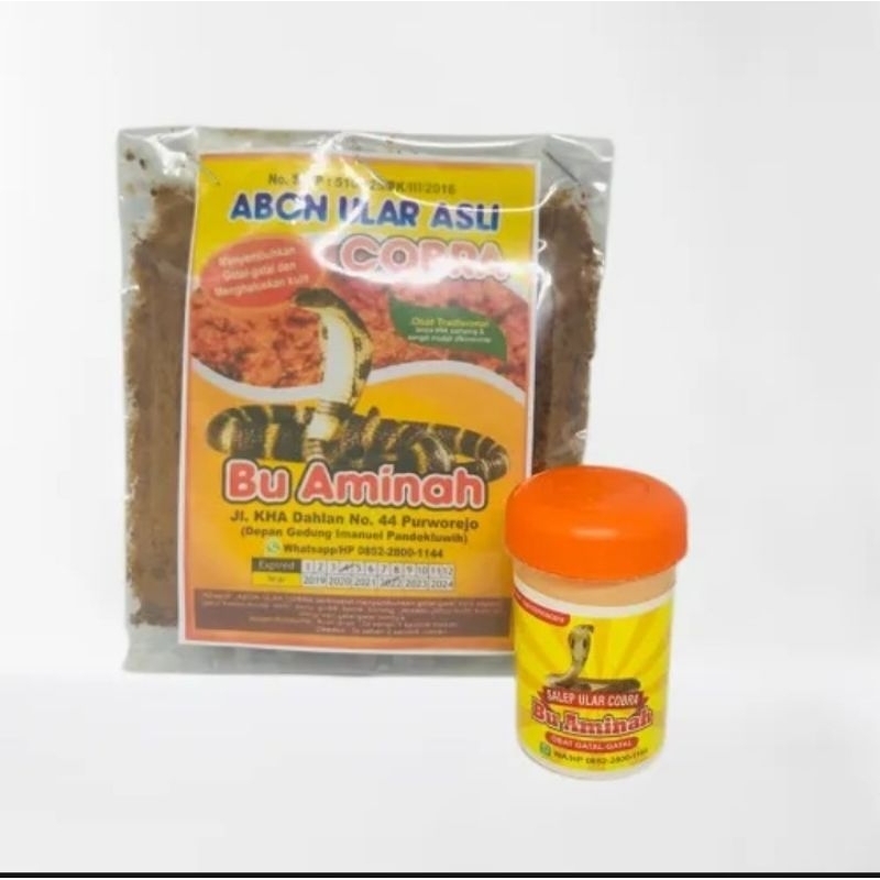 Paket hemat Abon Ular 50gr & Salep Ular Obat Alergi