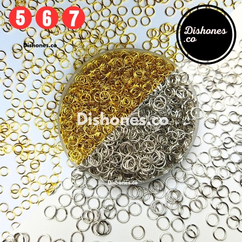 [25 GRAM] Ring Gelang Gold Silver / Ring O Silver / Konektor Ring Gelang / Ring / Kerajinan Tangan
