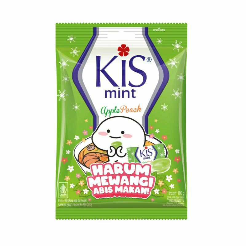 

Permen kis mint apple peach 125g