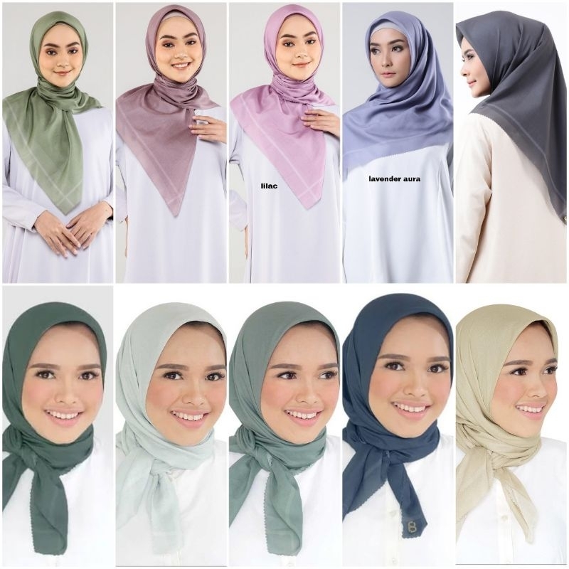 Buttonscarves Basic Voal Square New & Preloved