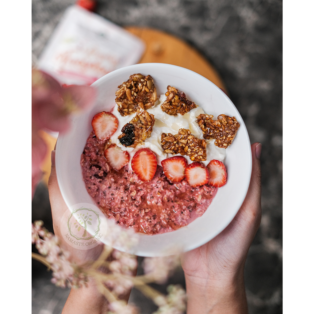 

p4yu JUMBO LOVELY TUESDAY - BEET OATMEAL WITH EXTRA DRIED CRANBERRIES GR