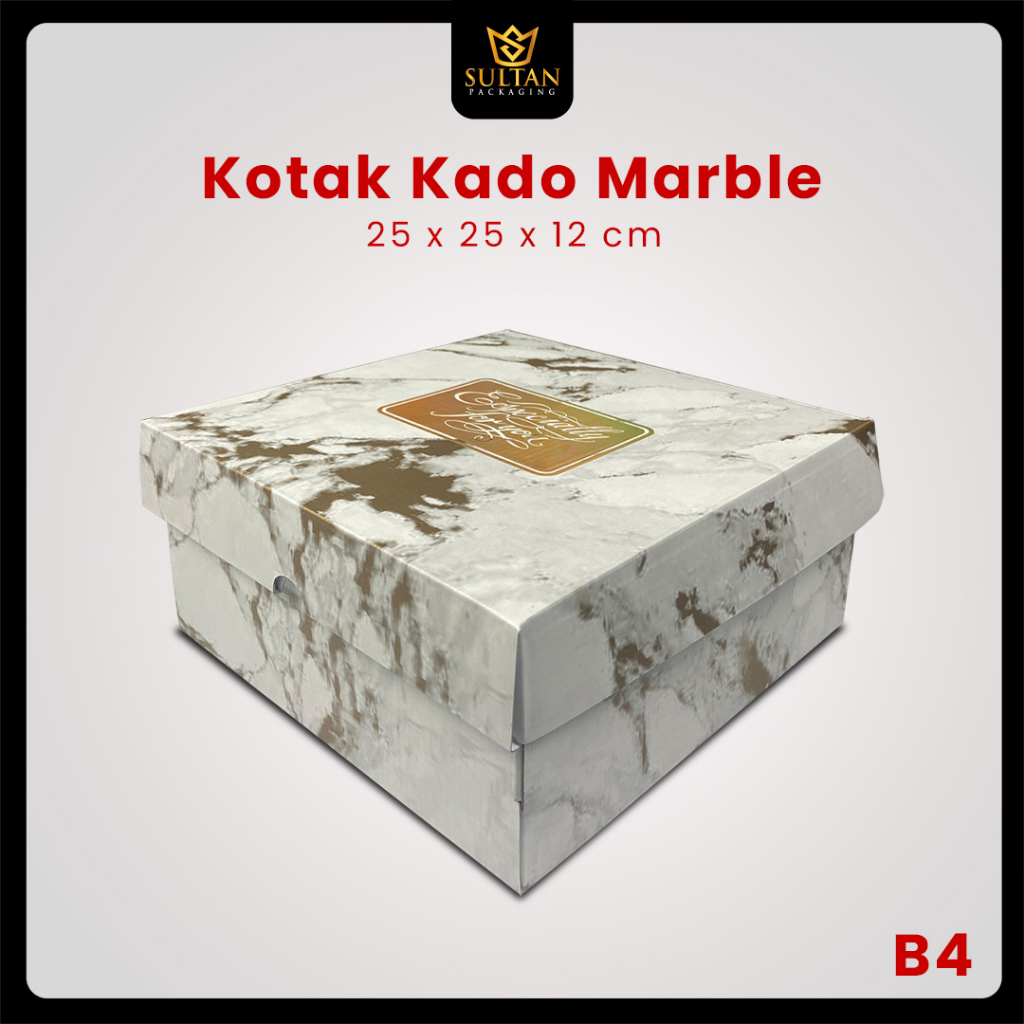 

Kotak Kado Marble - Box Hadiah - Kotak Souvenir - Kotak Baju - B4