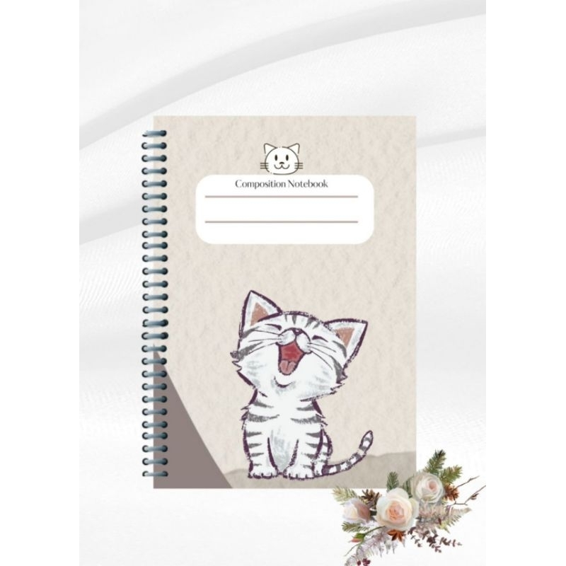 

Notebook Cute Cat Series Aesthetic/Jurnal /Custom /Free Design