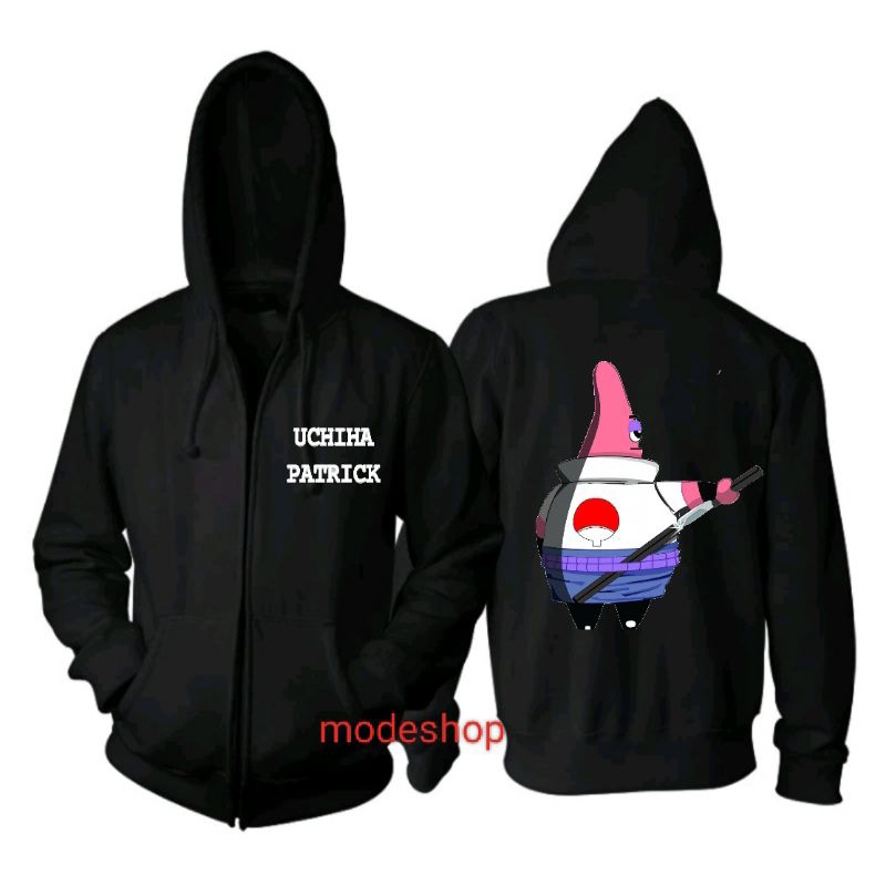 jaket UCHIHA PATRICK cartoon Hoodie Zipper wibu