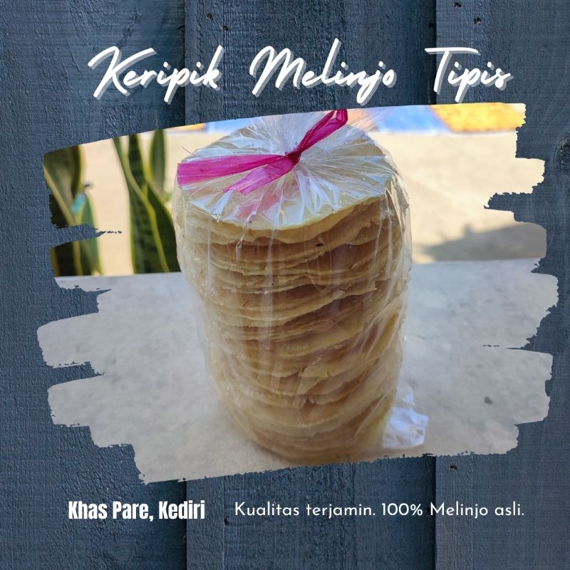 

Keripik Melinjo Tipis Pedas Manis Udang Cemilan Khas Pare Kediri