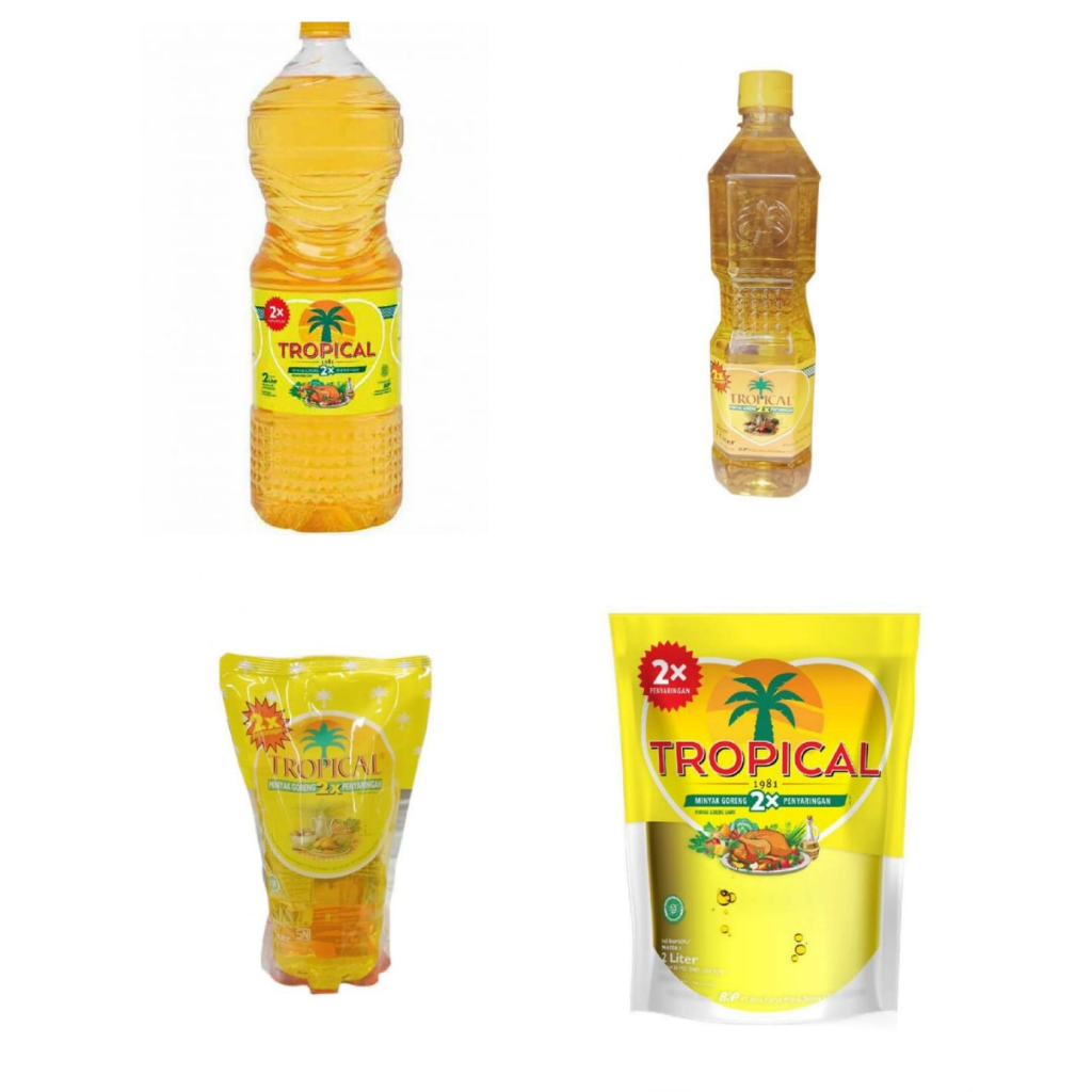 

minyak goreng tropical pouch botol 1 liter 2 liter