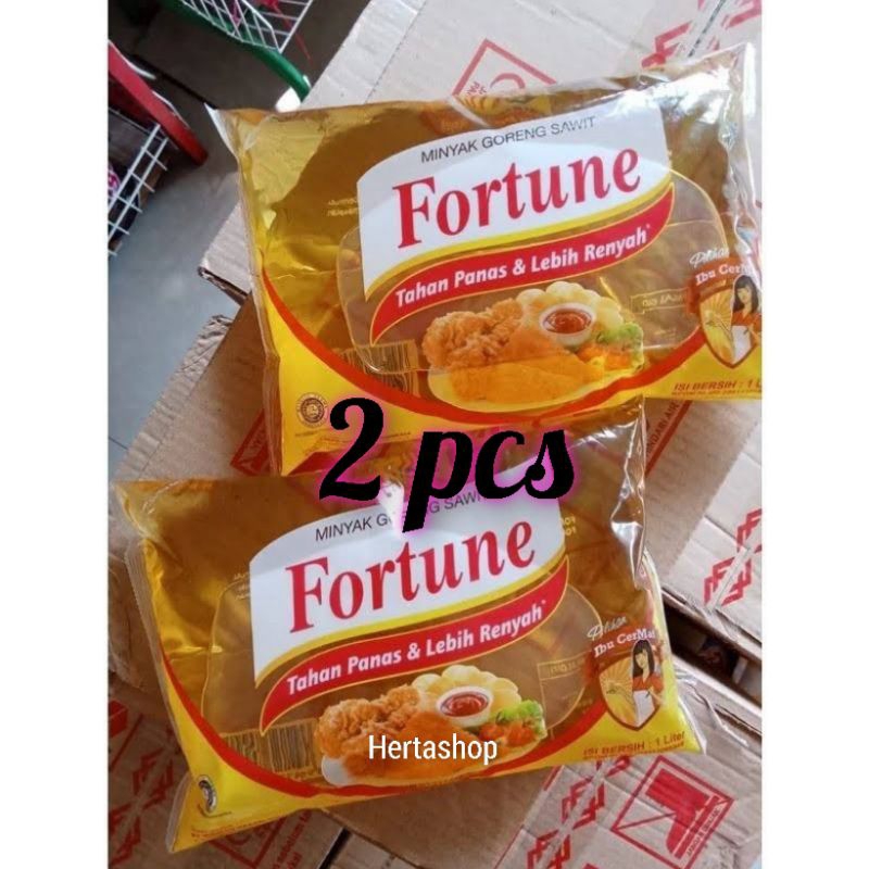 

[ISI 2Pcs ] MINYAK GORENG FORTUNE BANTAL KEMASAN 1L