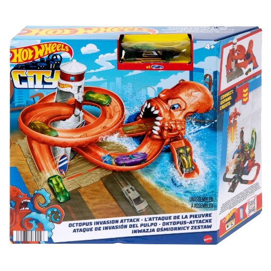 Hot Wheels City HDR29 Octopus Invasion Attack Playset