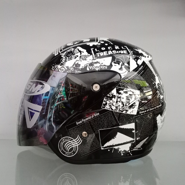 HELM GM EVOLUTION motif KORAN NEWS Black Original