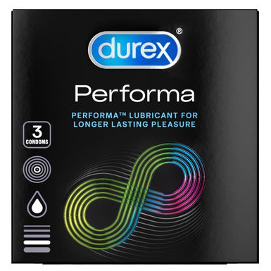 KONDOM DUREX PERFORMA DENGAN PELUMAS TAHAN LAMA