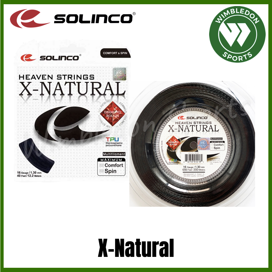 SENAR TENIS SOLINCO X-NATURAL / SENAR SOLINCO X-NATURAL DIAMOND ROUGH