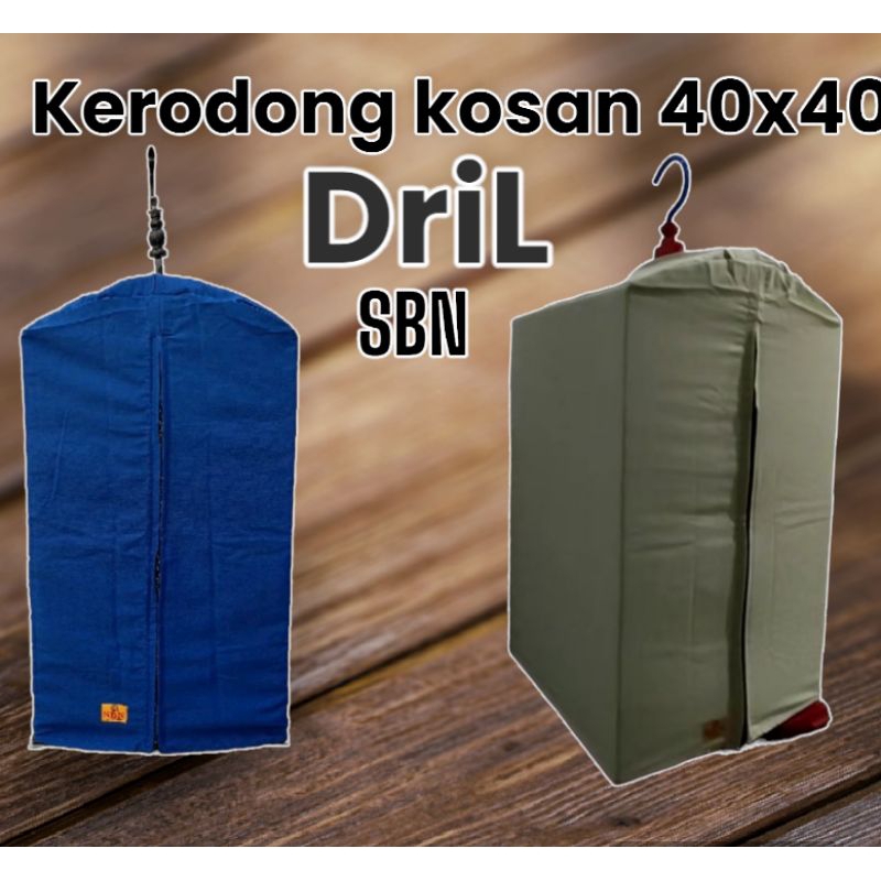KERODONG sangkar KOTAK bahan DRIL TEBAL ukuran 40X40 DRIL SBN kosan dril
