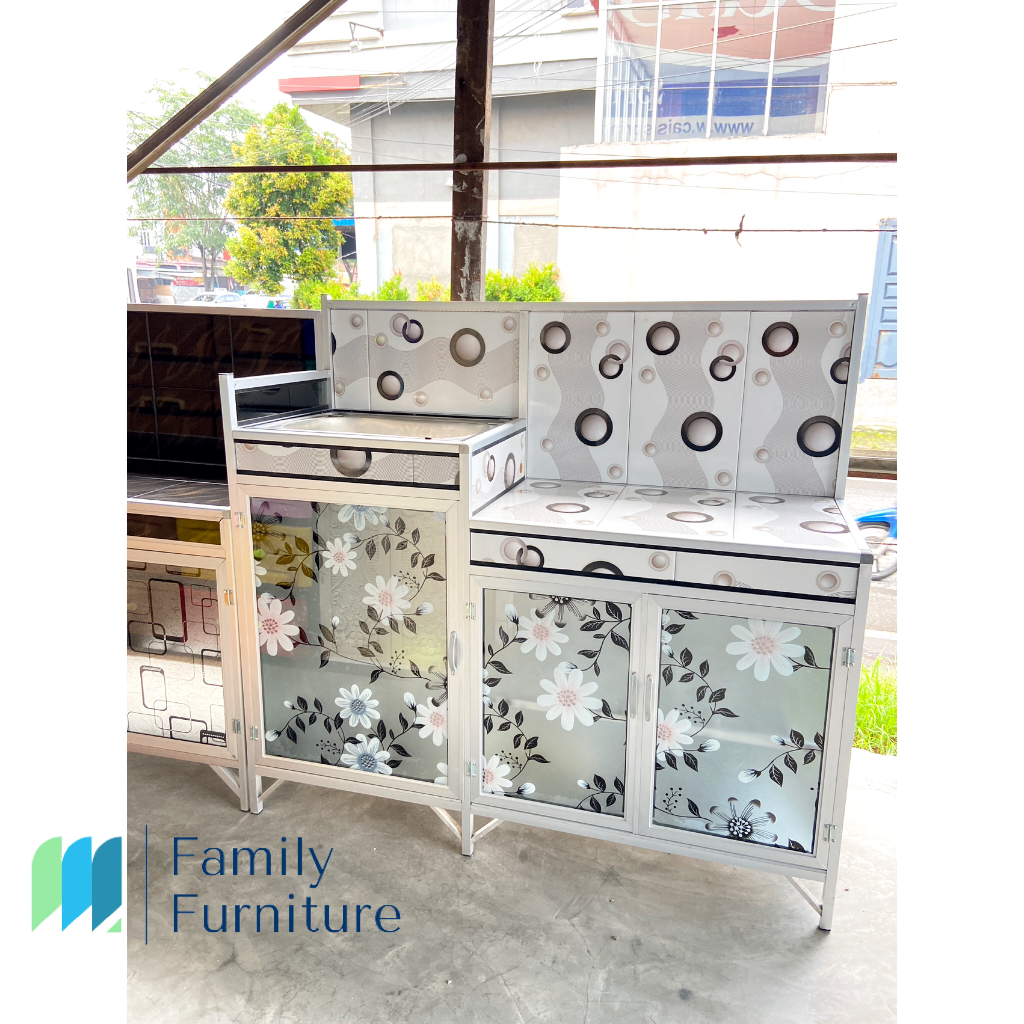 Rak Kompor Floral Keramik Wastafel Tempahan Minimalist Berkualitas