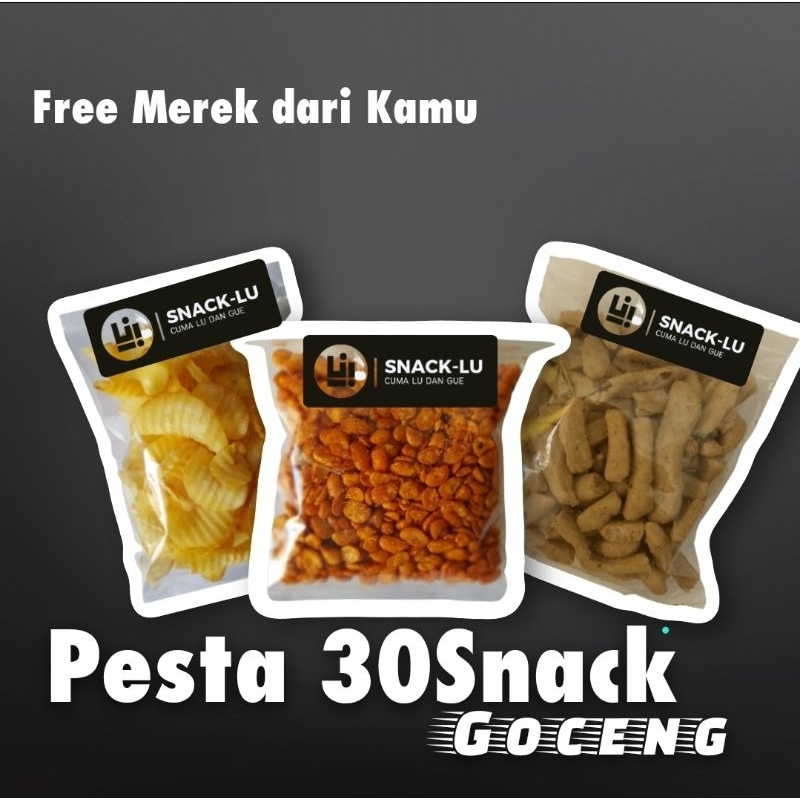

Custom Cemilan Snack 30 buah Free Merek dari Kamu