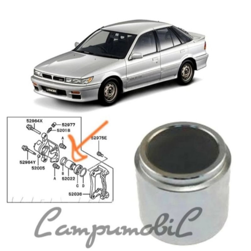 Piston Kaliper Rem Belakang Mitsubishi Lancer Dangan 1988-1992