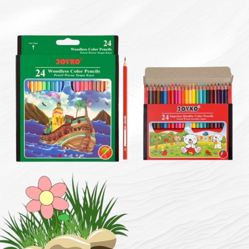 

Pensil Warna Joyko 24 Pendek dan 24 Panjang Superior Quality CP S-24