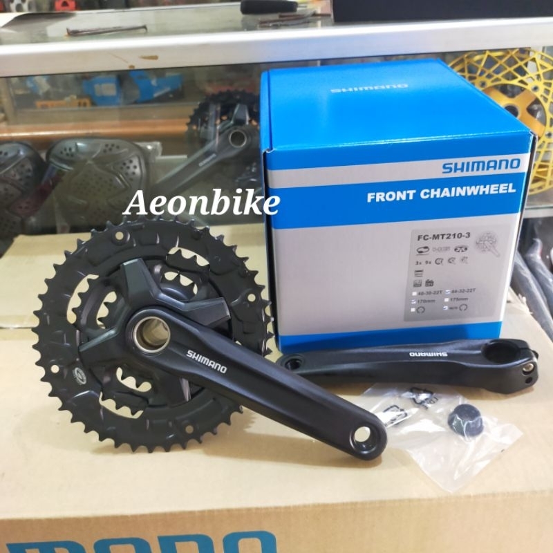 crank shimano Altus MT210 hollowtech 2 mtb 3 speed 44-32-22t