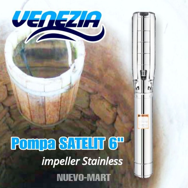 VENEZIA 6 SPV 30-3 Pompa Celup Sumur Bor Pompa Satelit 6 inch 4 HP