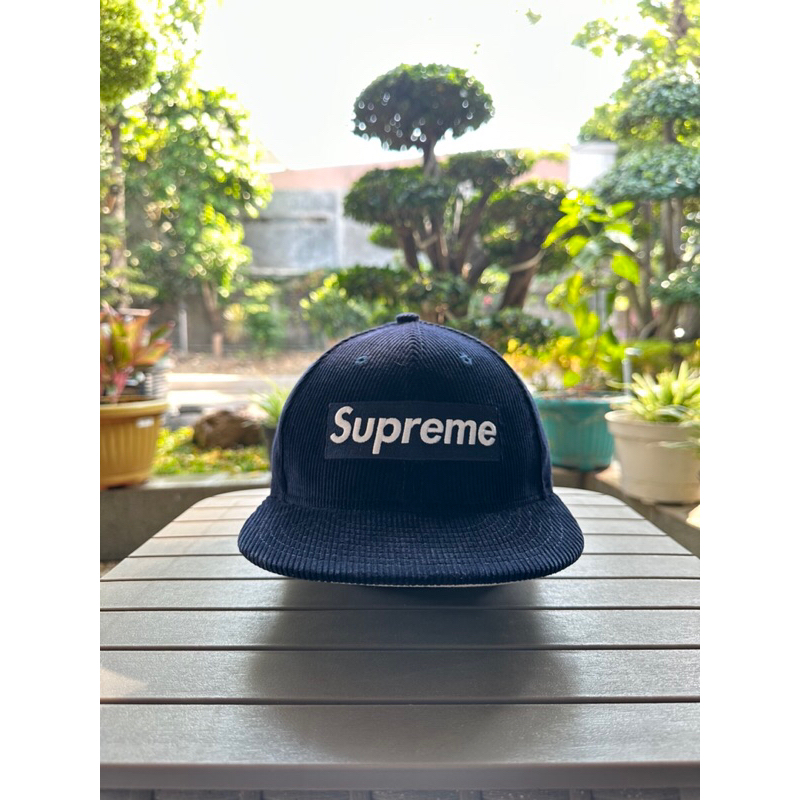 New Era Supreme Corduroy “Box Logo” Navy