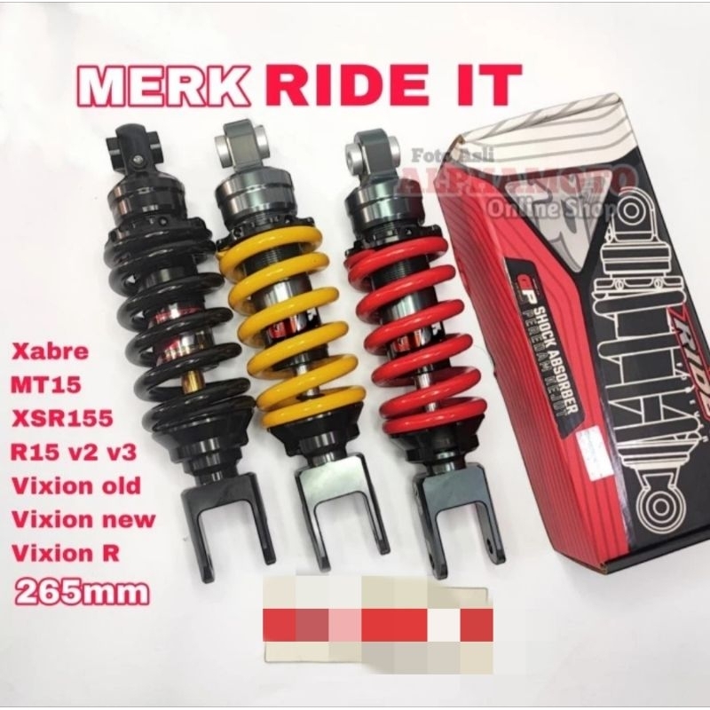 SHOCK RIDE IT MONOSHOCK VIXION OLD VIXION NEW VIXION R 265 MM